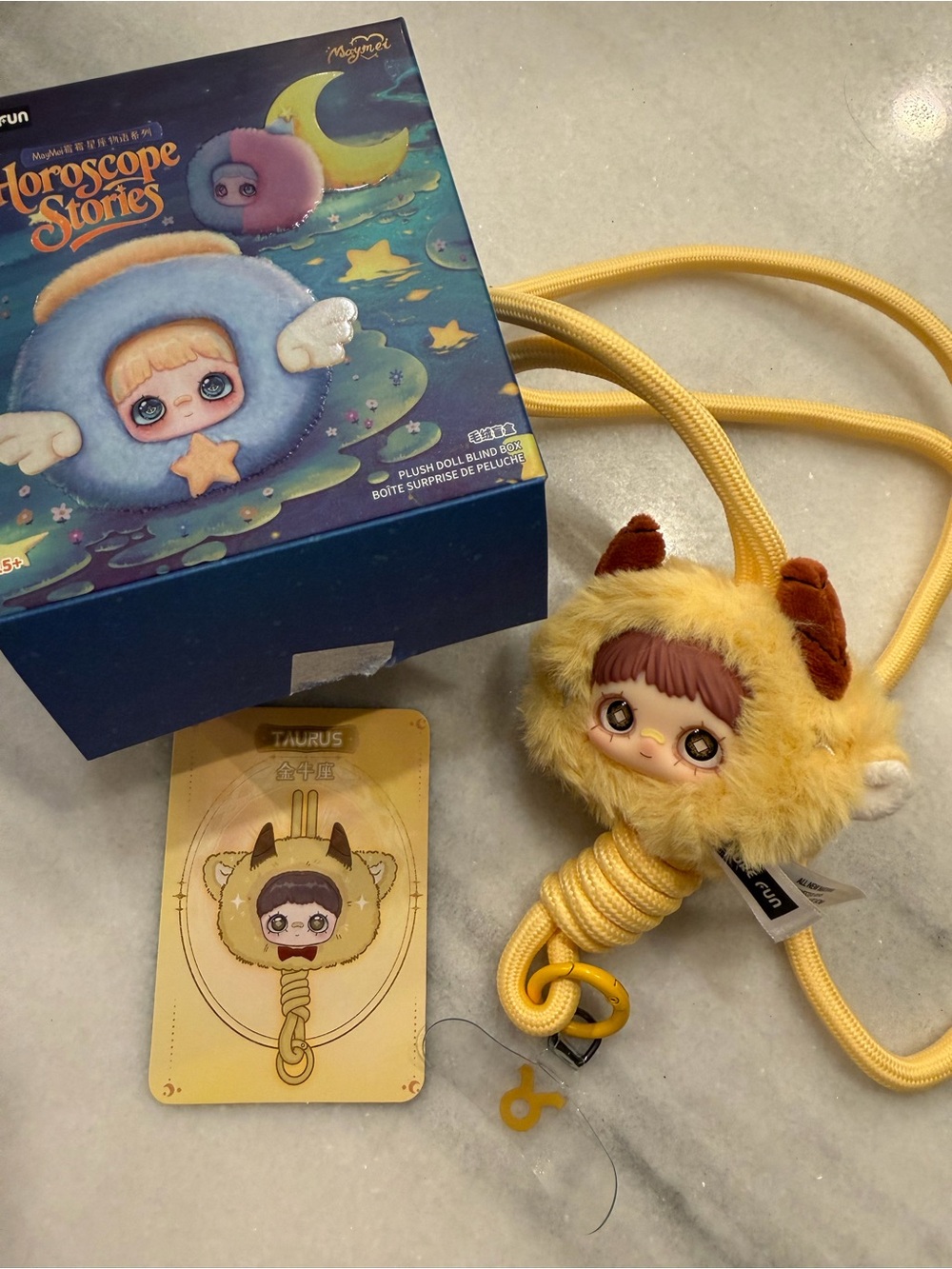 MayMei Horoscope Stories Taurus Plush Lanyard
